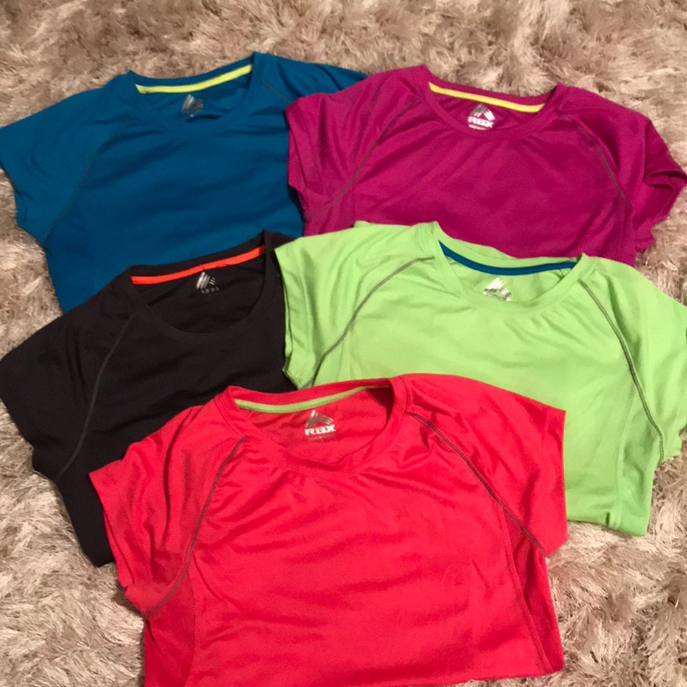 Lot of 5 RBX workout shirts